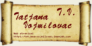 Tatjana Vojmilovac vizit kartica